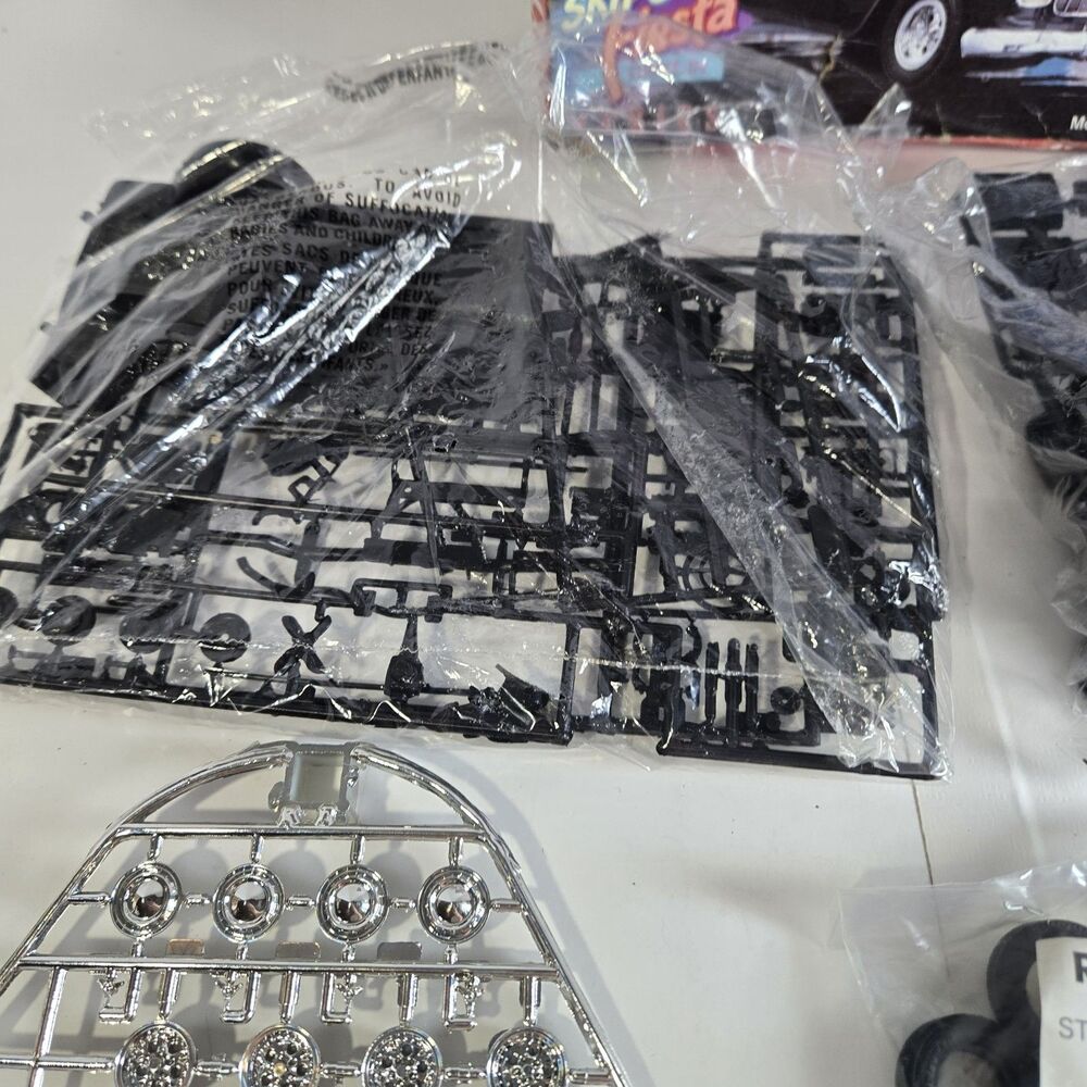 Vtg 1988 Revell 55 Chevy Coupe Model Kit 1:25 Skips Fiesta 7165 Sealed Parts - Picture 5 of 12